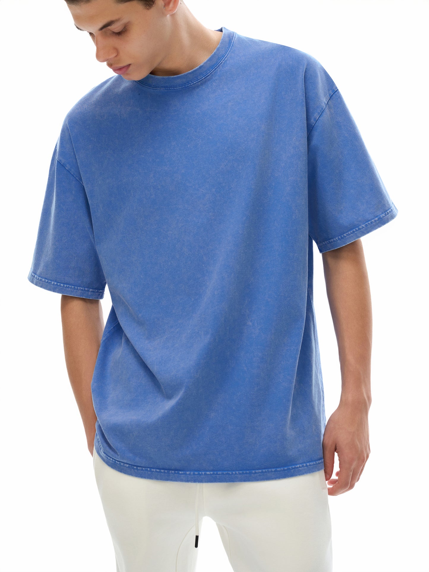 1.o.K BLVE "TWIY" Snow Washed Oversized Cotton T-Shirt