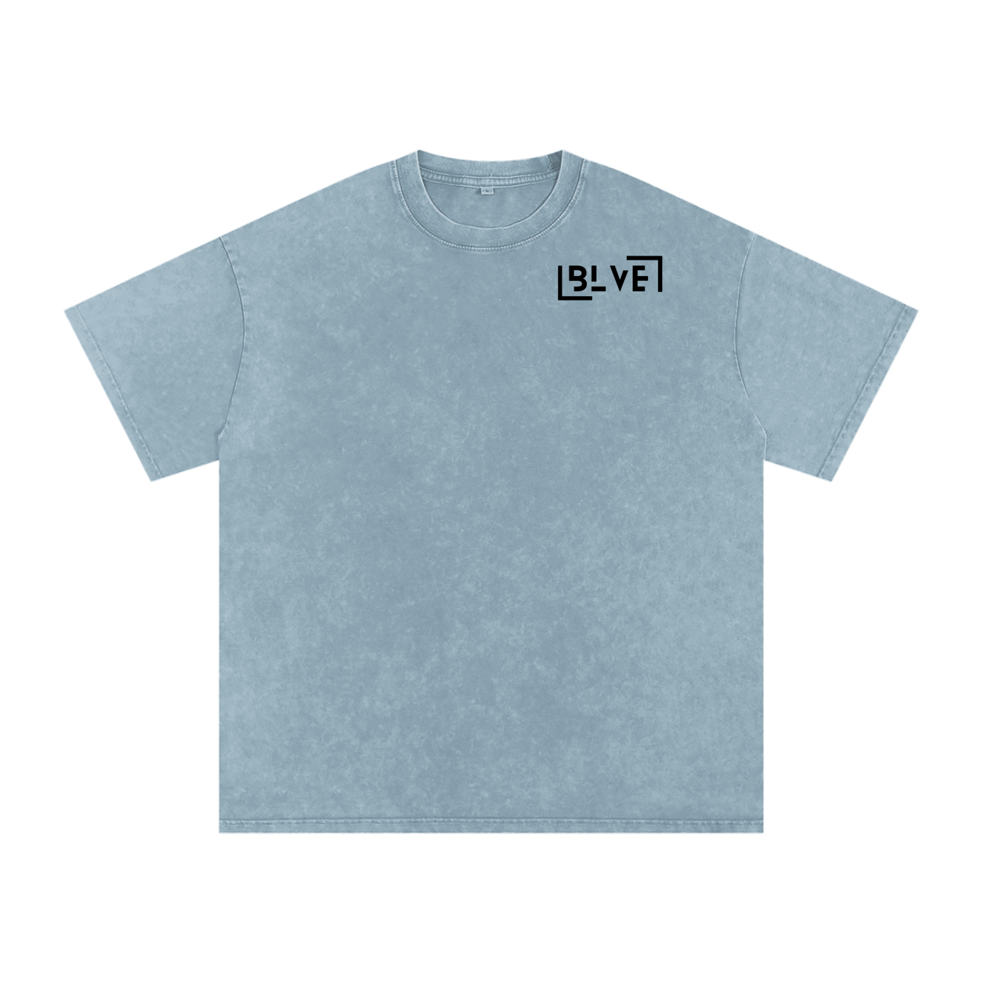 1.o.K BLVE "TWIY" Snow Washed Oversized Cotton T-Shirt