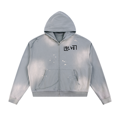 1.o.K BLVE "TWIY" Sun Fade Zip Hoodie