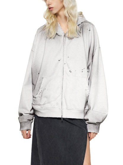 1.o.K BLVE "TWIY" Sun Fade Zip Hoodie